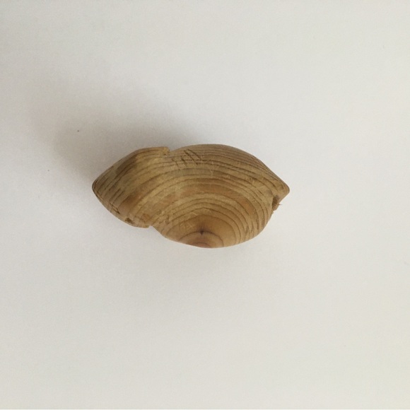 Small Hand Carved Cedar Elephant - Picture 4 of 4